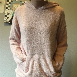 🌸Forever 21🌸 Fuzzy Pink Oversized Sweatshirt